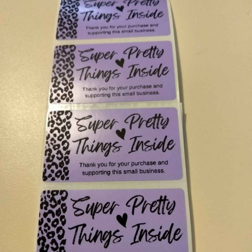 💙100 Super Pretty Things- Shipping Label Thermal Packaging Stickers 2.25"x1.25